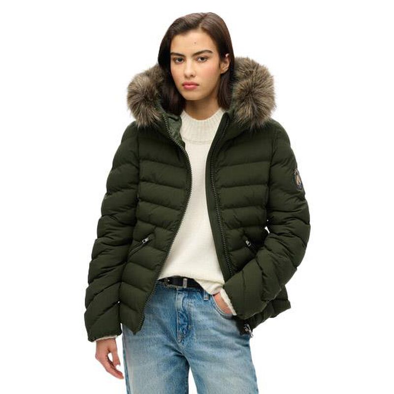 Superdry Fuji Faux Fur Hood Padded Jkt image number 0